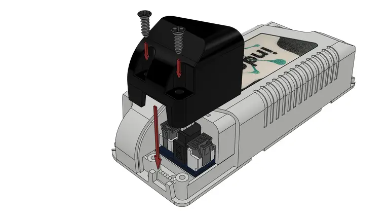 Conector insertado correctamente en el dispositivo